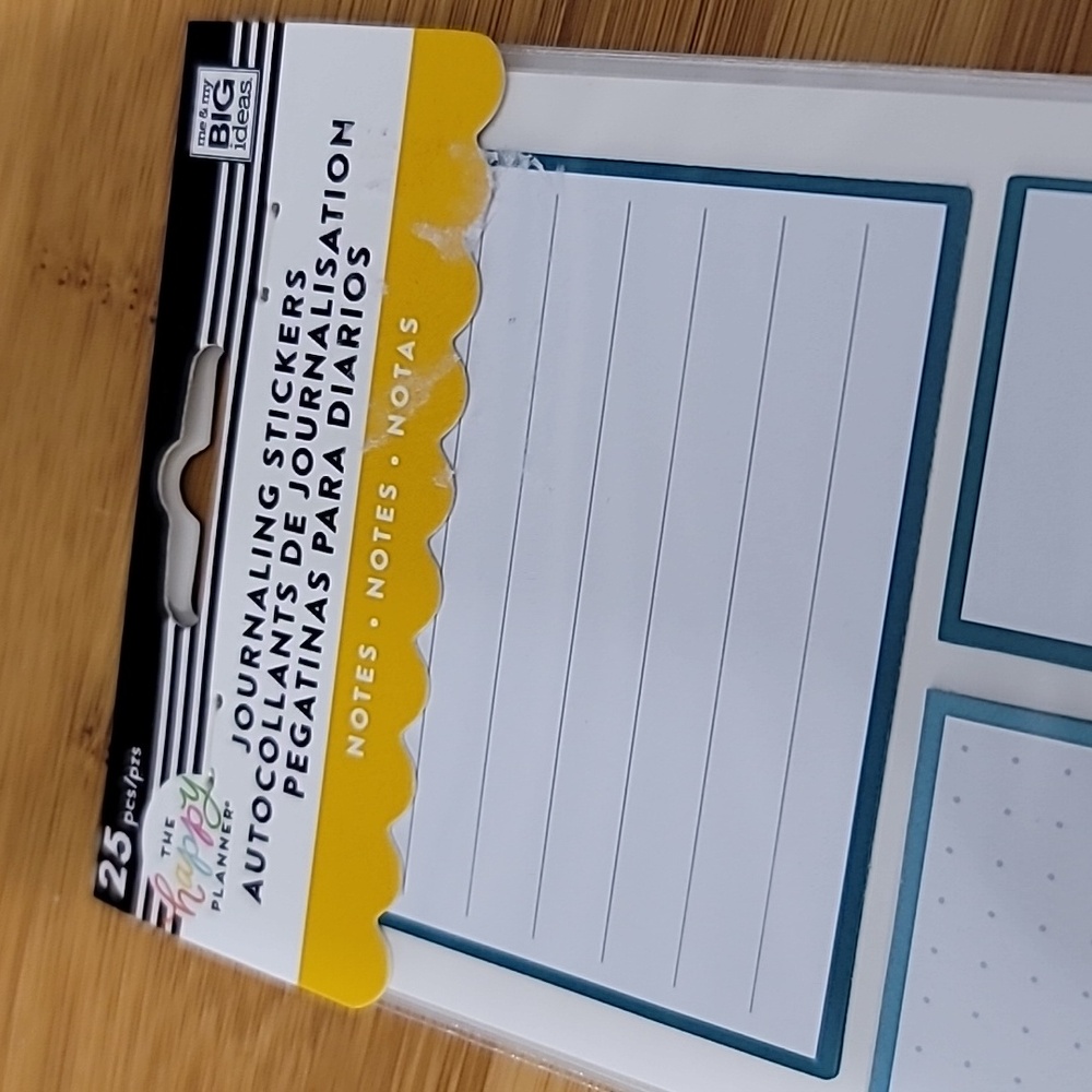 NWT Happy Planner Journaling Stickers - Notes